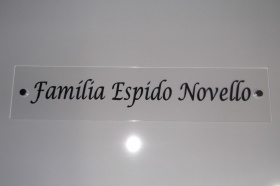Placa Famlia Incolor 